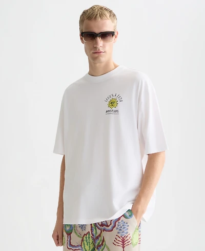 Scotch & Soda Men's Front and Back Artwork Loose-Fit T-Shirt