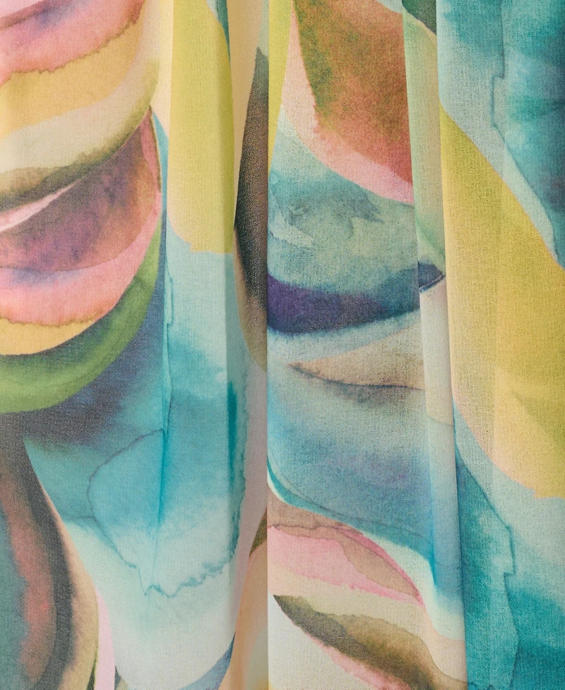 Adrianna Women's Printed Chiffon Long Dress