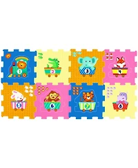 Slickblue 8-Piece Interlocking Baby Floor Puzzle Tiles with Numbers