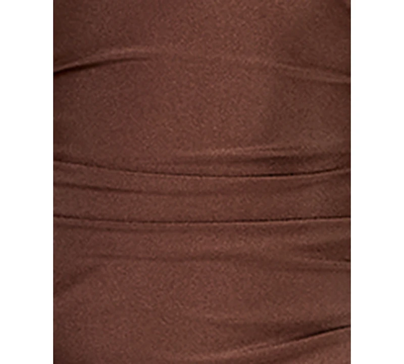 Katia Rae Juniors' Back Strap Sash Detail Fitted Midi Dress