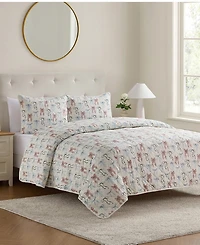 Vcny Home Ribbon Pinsonic 3-Pc. Quilt Set