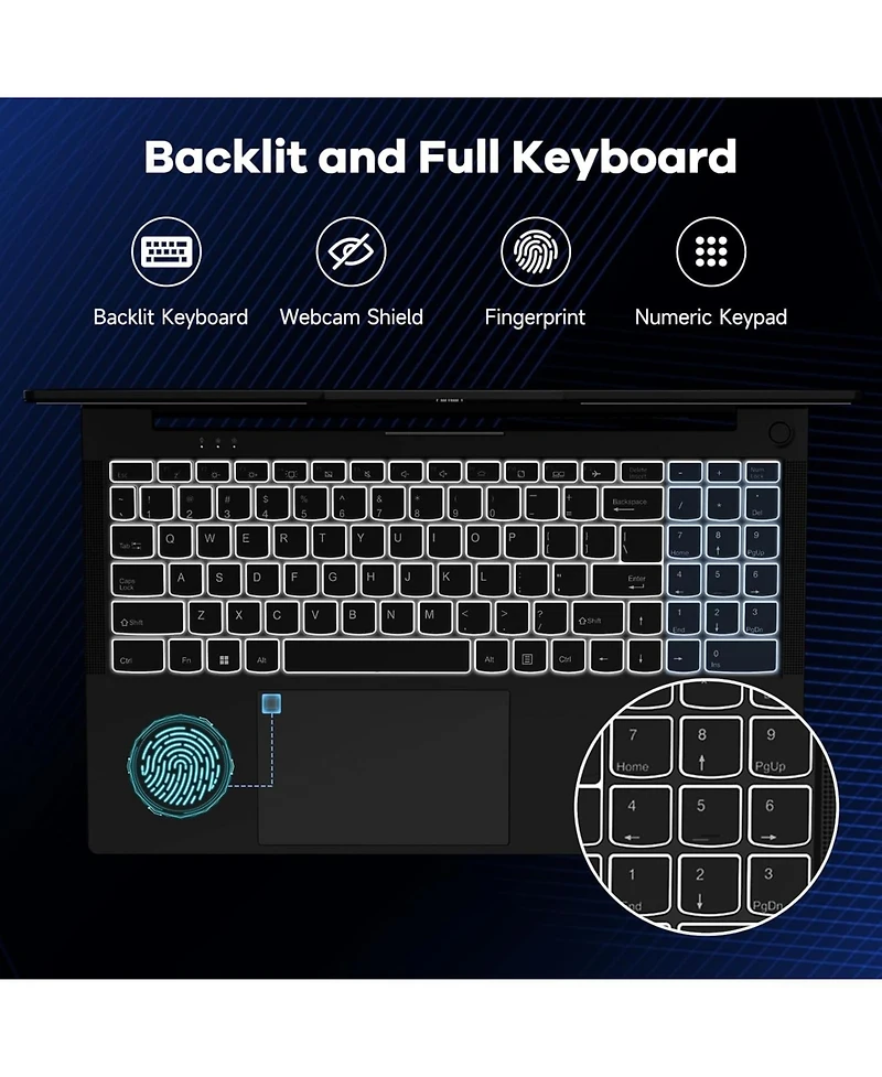 Nimo 15.6 Gaming Laptop Amd Ryzen 5 6600H 6-Cores 16GB DDR5 Ram 1TB Ssd 4.5GHz