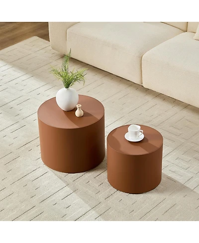 Streamdale Modern Leather Table - Compact & Versatile for Living Room Use