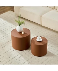 Streamdale Modern Leather Table - Compact & Versatile for Living Room Use