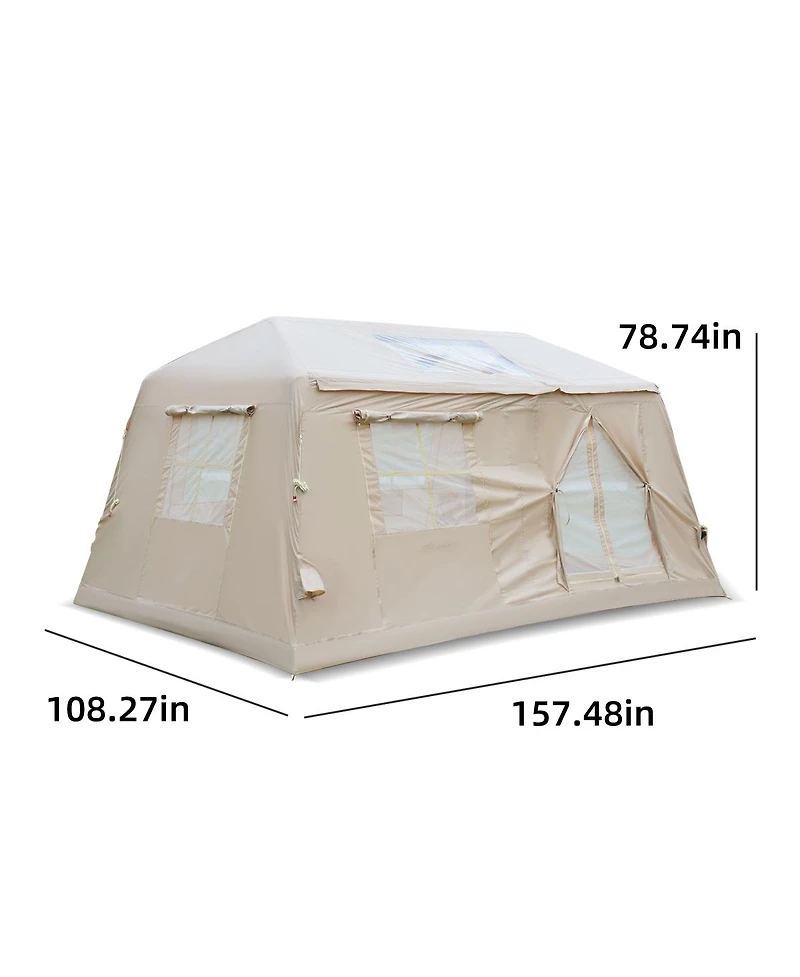 Streamdale Spacious 2-Room Inflatable Tent with Awning
