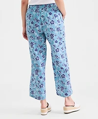 Style & Co Women's Printed Cotton Gauze Pull On Pants, Macy's Exclusive
