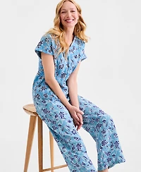 Style & Co Women's Cotton Gauze V-Neck Short-Sleeve Top, Macy's Exclusive