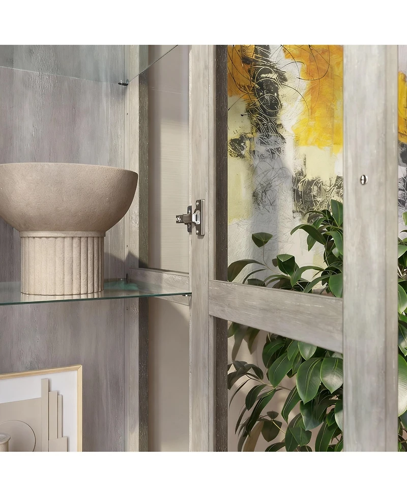 Yigii Tempered Glass Display Cabinet