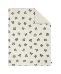 Lucky Brand Clover Toss Plush Throw, 50" x 70"