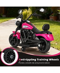 Mecale 6V Kids Motorcycle with Headlight and Music Training