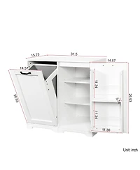 Rainsken Laundry Hamper Cabinet