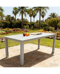 Streamdale Furniture Wooden-textured dining table, high quality feel