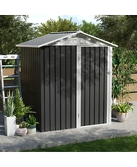 Streamdale Furniture Outdoor Storage Shed with Hinge Door for Backyard & Lawn