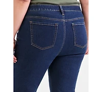 Style & Co Plus High-Rise High-Cuff Capri Jeans, Macy's Exclusive