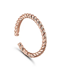 Giani Bernini Rope Twist Adjustable Toe Ring. 18KT Rose Gold over Sterling Silver. Created for Macy's.
