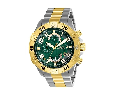 Invicta Men's 26099 S1 Rally Quartz Multifunction Green Dial Watch