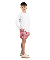 TailorByrd Boys Bigs Leaves Printed Swim Shorts