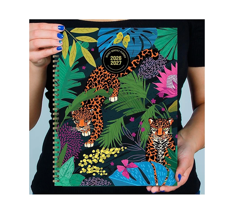 Tf Publishing Paper Goods July 2026 - June 2027 In the Jungle Large Weekly Monthly Planner