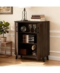 LuxenHome Manufactured Wood Door Storage Cabinet