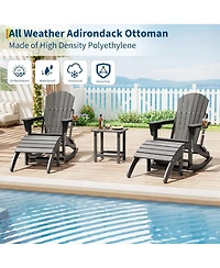 gaomon Hdpe Adirondack Ottoman Foot Rest