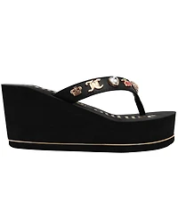 Juicy Couture Women's Uchino Platform Thong Wedge Sandals