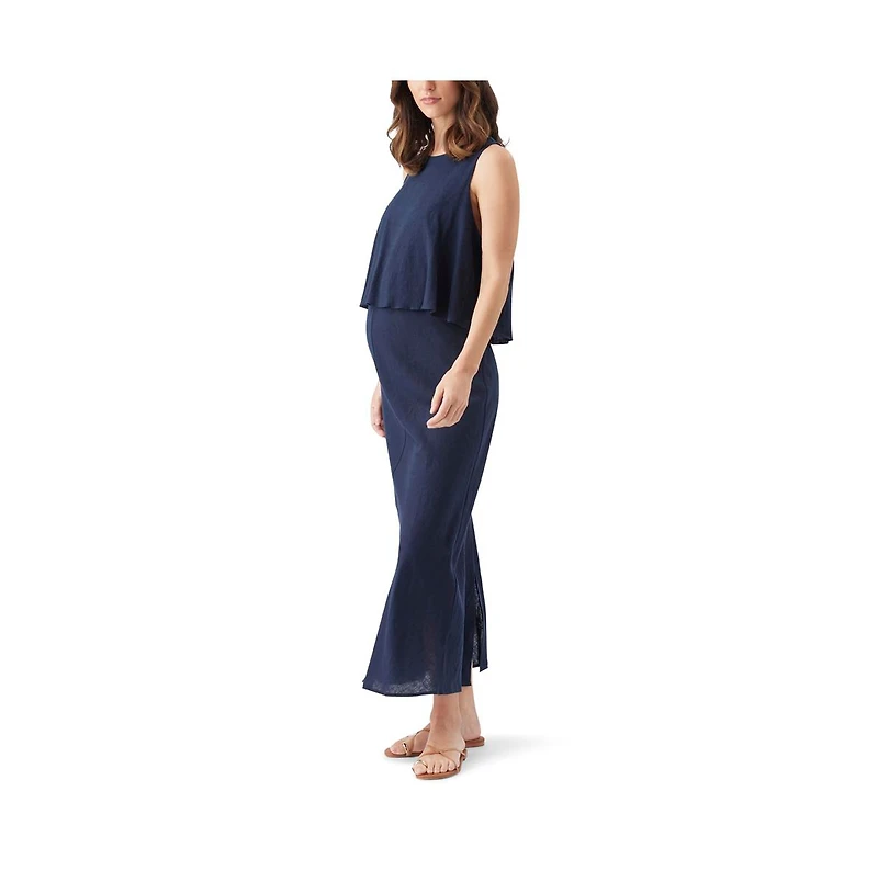 Ripe Maternity Maternity Ripe Lena Linen Nursing Dress