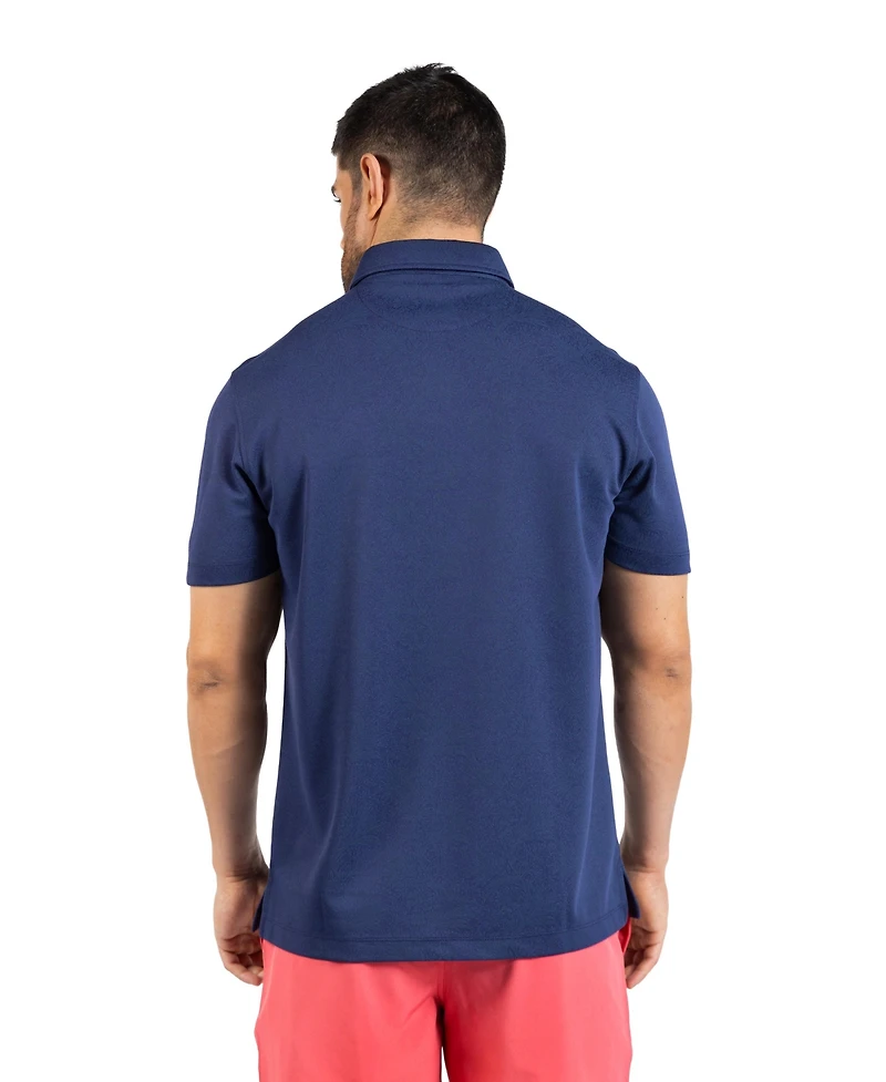 Tailorbyrd Men's Distressed Floral Modal Polo