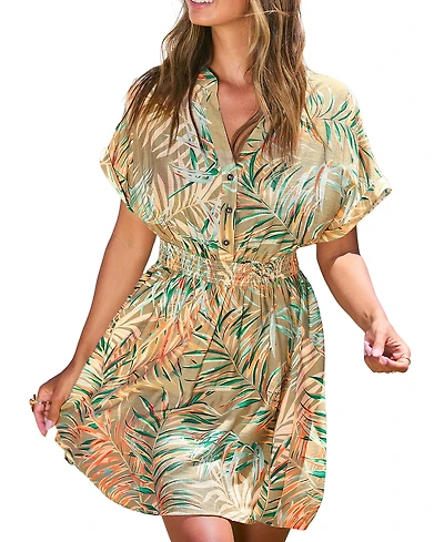 Cupshe Women's V-Neck Pull-On Unlined Dress