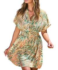 Cupshe Women's V-Neck Pull-On Unlined Dress