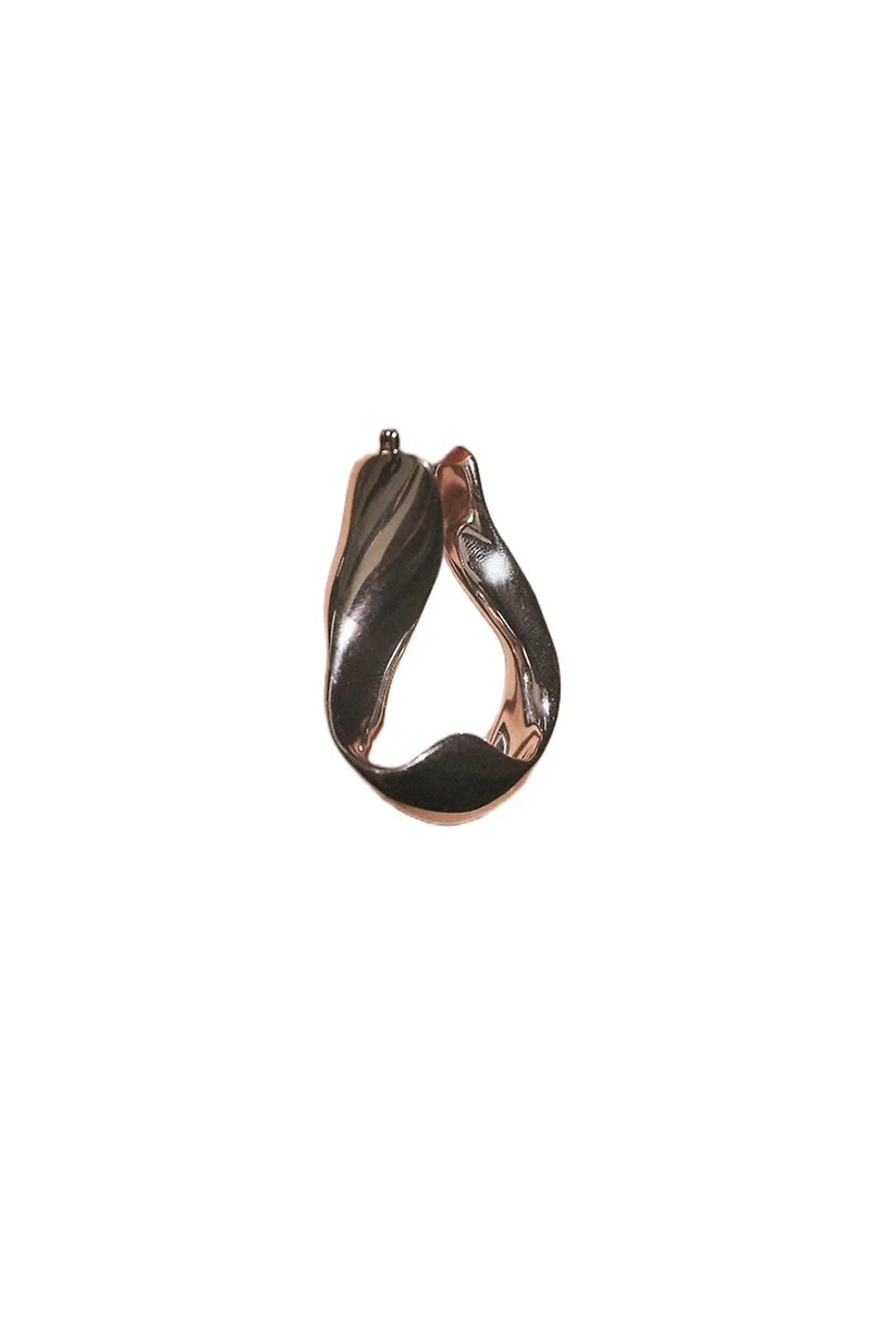 Retro Chic Modernist Ripple Earrings