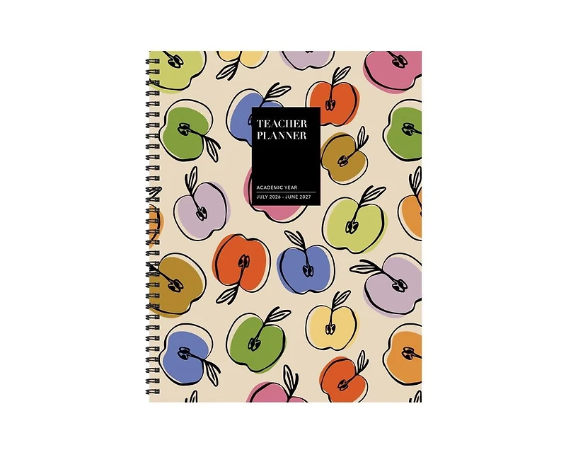 Tf Publishing Paper Goods July 2026 - June 2027 Apples Teacher and Home School Lesson Planning Book