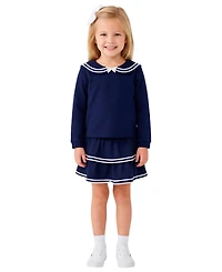 Sperry Baby Girl's Long-Sleeve Top & Skort with Hairclip, 2-Piece Set