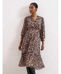 Phase Eight Women's Carra Leopard Midi Dress