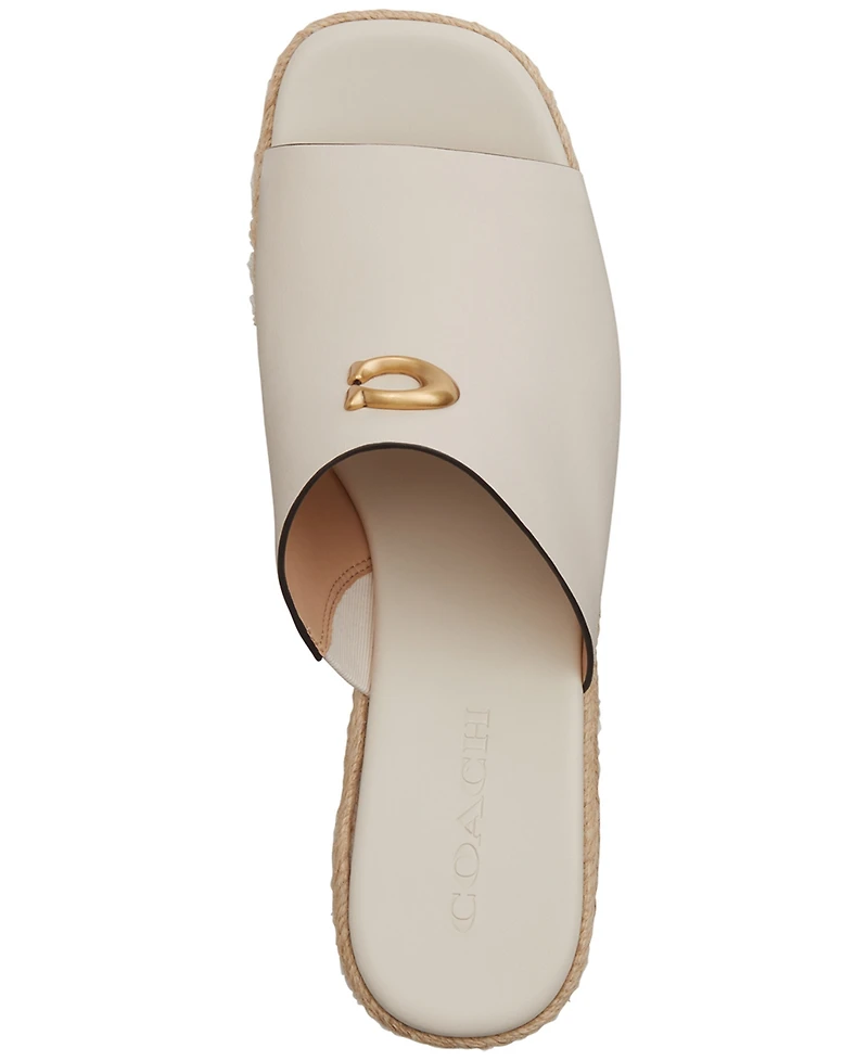 Coach Women's Wedge Espadrilles Slip-On Sandals