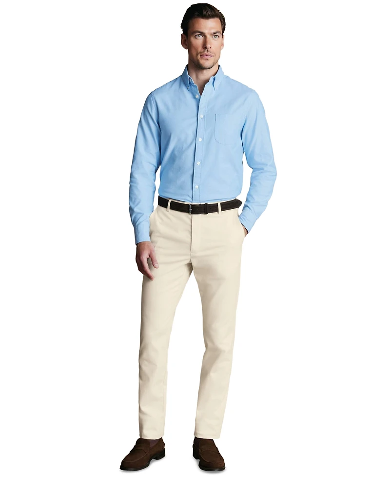Charles Tyrwhitt Men's Lightweight Regular-Fit Pants