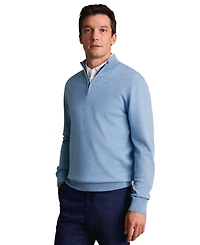 Charles Tyrwhitt Men's Long Sleeve Quarter-Zip Merino Wool Sweater