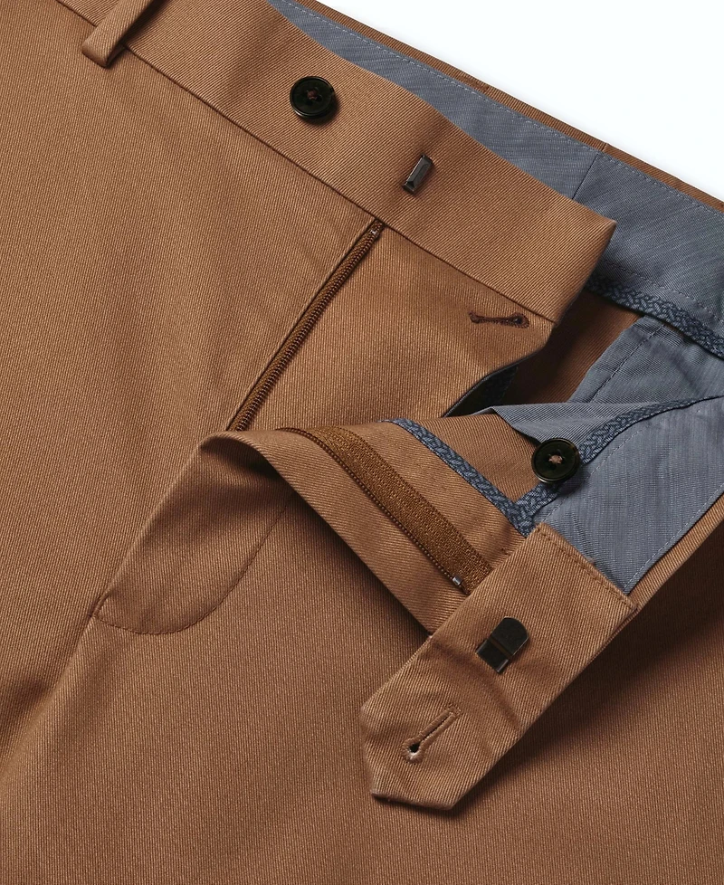 Charles Tyrwhitt Men's Toffee Slim-Fit Ultimate Chinos Pants