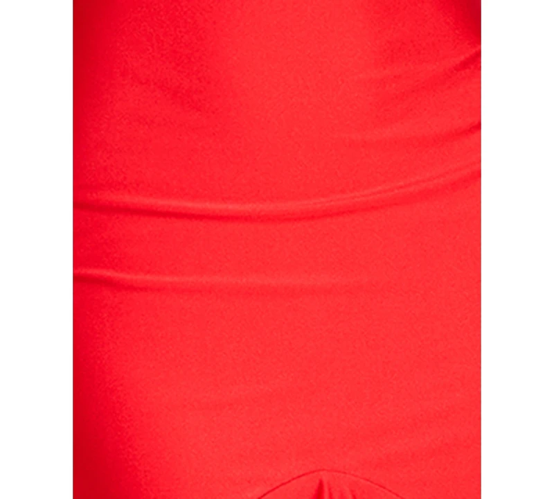 Katia Rae Juniors' V-Neck Ruffled Tie-Back Gown