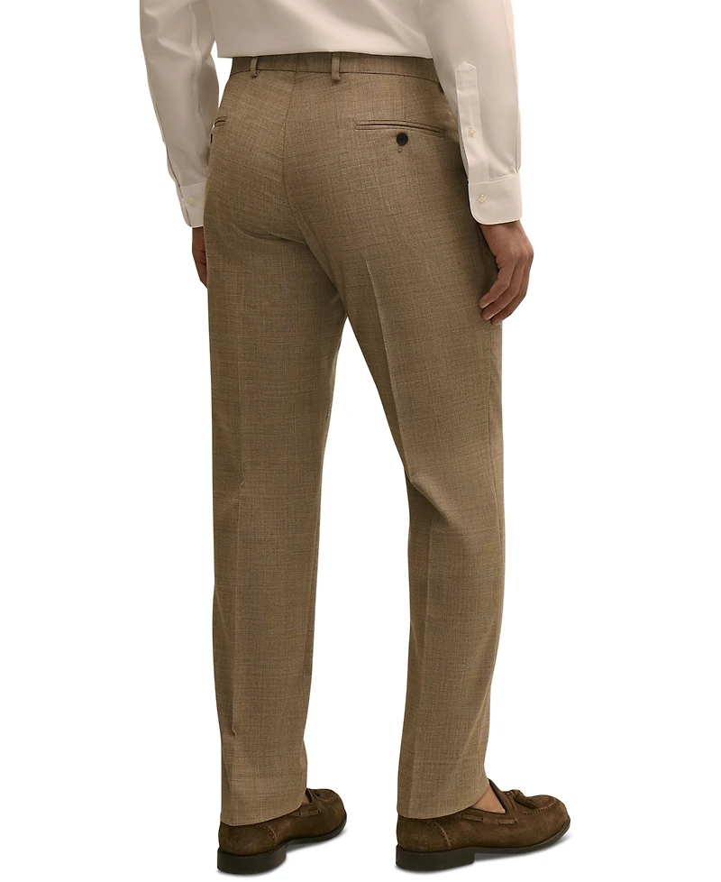B by Brooks Brothers Men's Plaid Stretch Regular-Fit Suit Trousers