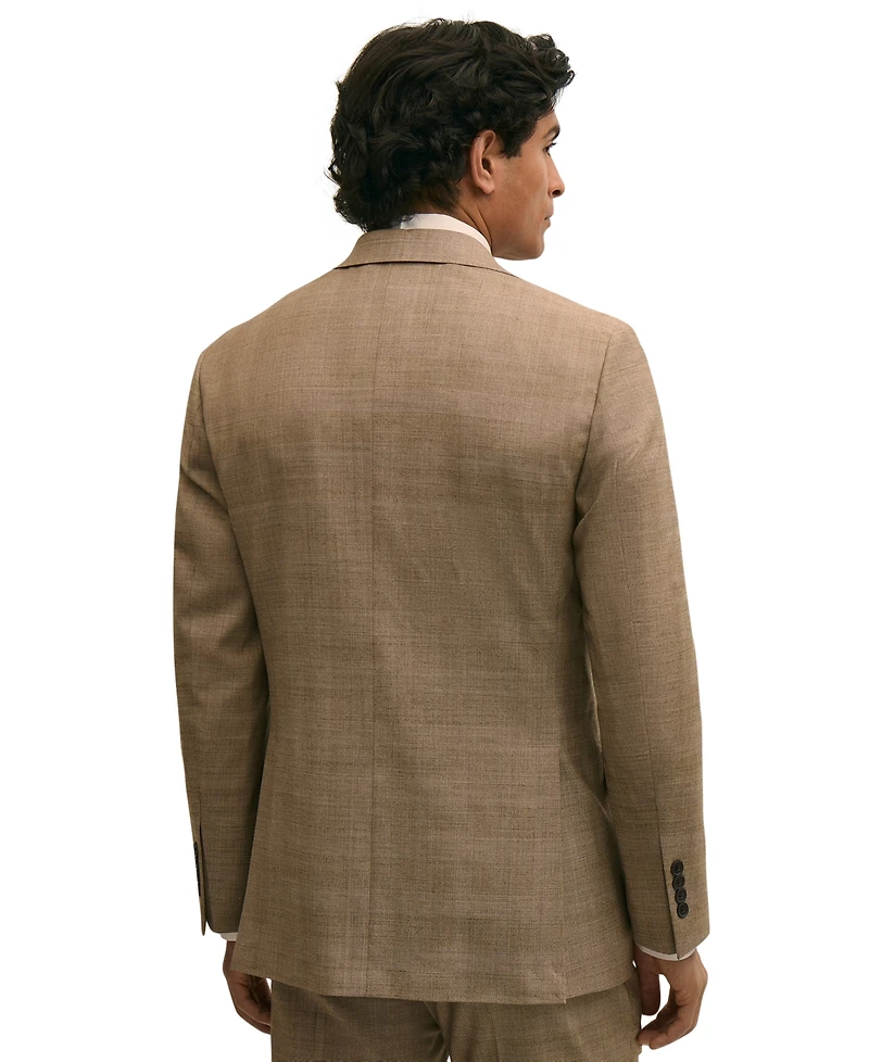 B by Brooks Brothers Men's Plaid Stretch Classic-Fit Suit Jacket