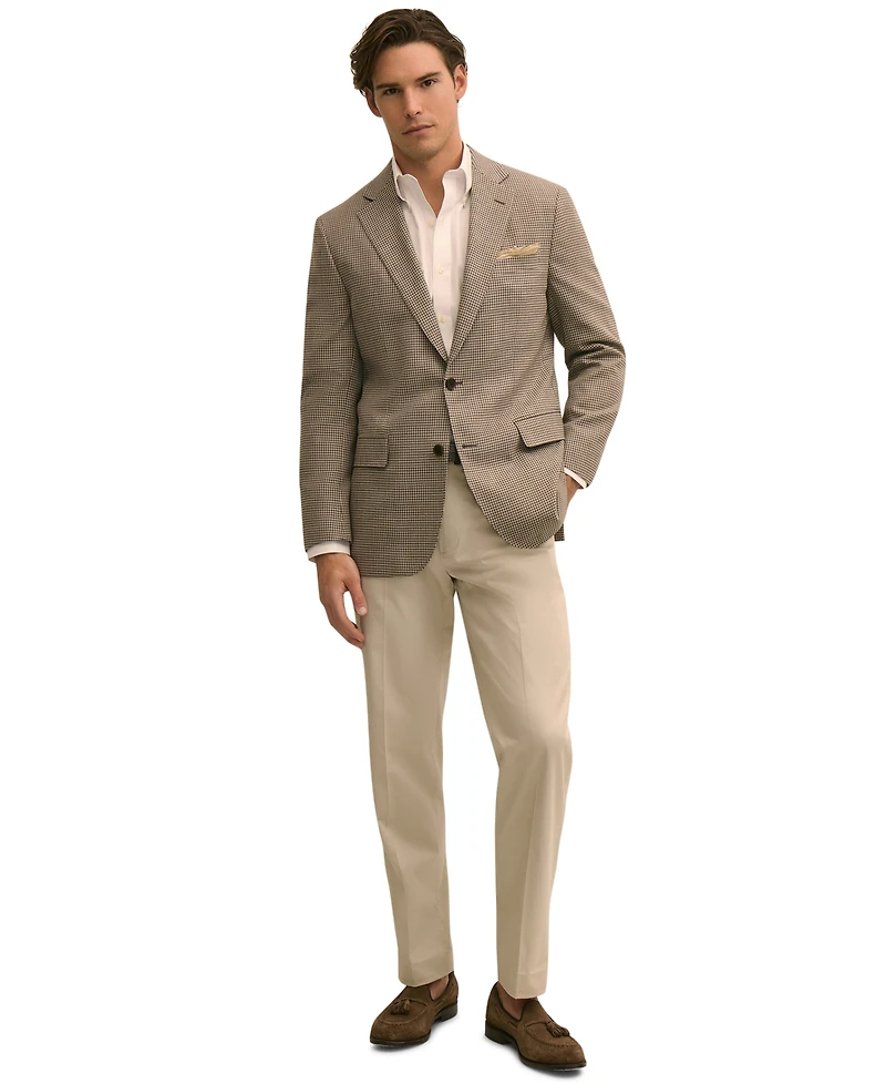 B by Brooks Brothers Men's Hopsack Classic-Fit Wool Blazer