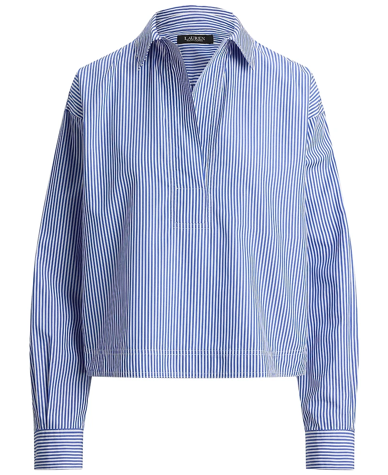 Lauren Ralph Petite Long-Sleeve Collared Shirt