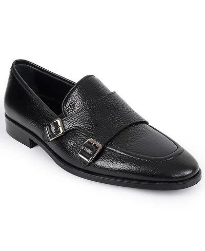 Vellapais Men's Ledonia Double Monk Strap Loafers