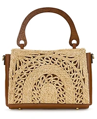 Patricia Nash Estelle Straw Medium Tote Bag