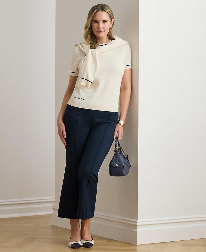 Lauren Ralph Plus Short-Sleeve Sweater