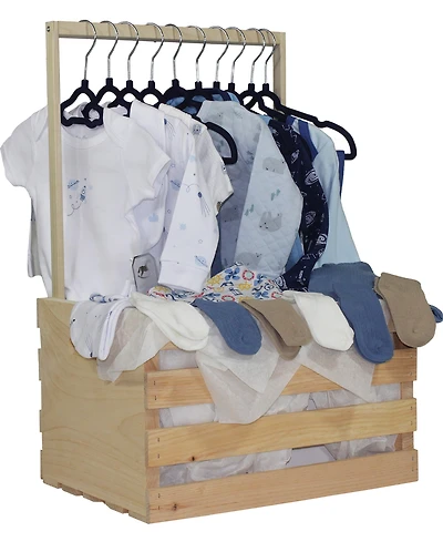 3 Stories Trading Baby Boys' First Years Baby Shower Gift Crate, 38-Piece Set