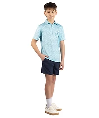 TailorByrd Boys Hole One Printed Performance Polo