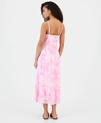Sincerely Jules Juniors' Printed Tiered Midi Dress