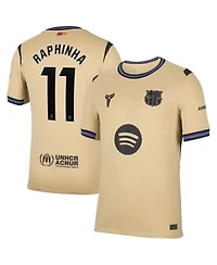 Nike Men's Raphinha Gold Barcelona 2025/26 Away Stadium Replica Jersey