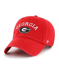 '47 Brand Men's Red Georgia Bulldogs Classic Arch Clean Up Adjustable Hat